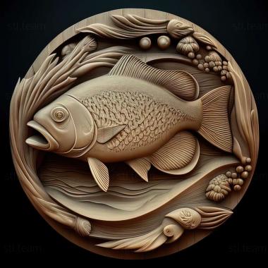 3D model Common ornatus fish (STL)